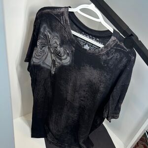 Black Graphic Short Sleeve Tee